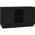 Das Sideboard misst 102 x 35 x 60 cm in Schwarz
