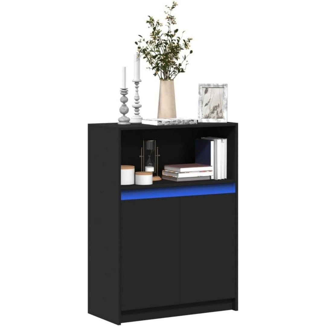 Sideboard mit den Massen 72 x 34 x 100 cm in Schwarz