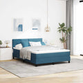 Das Boxspringbett misst 140 x 200 cm