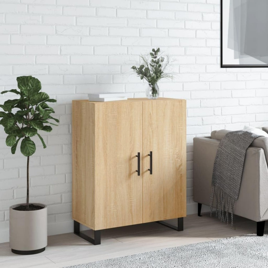 Sideboard aus Holzwerkstoff und Metall mit Holzoptik