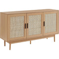 Sideboard mit Flechtoptik und Holzoptik