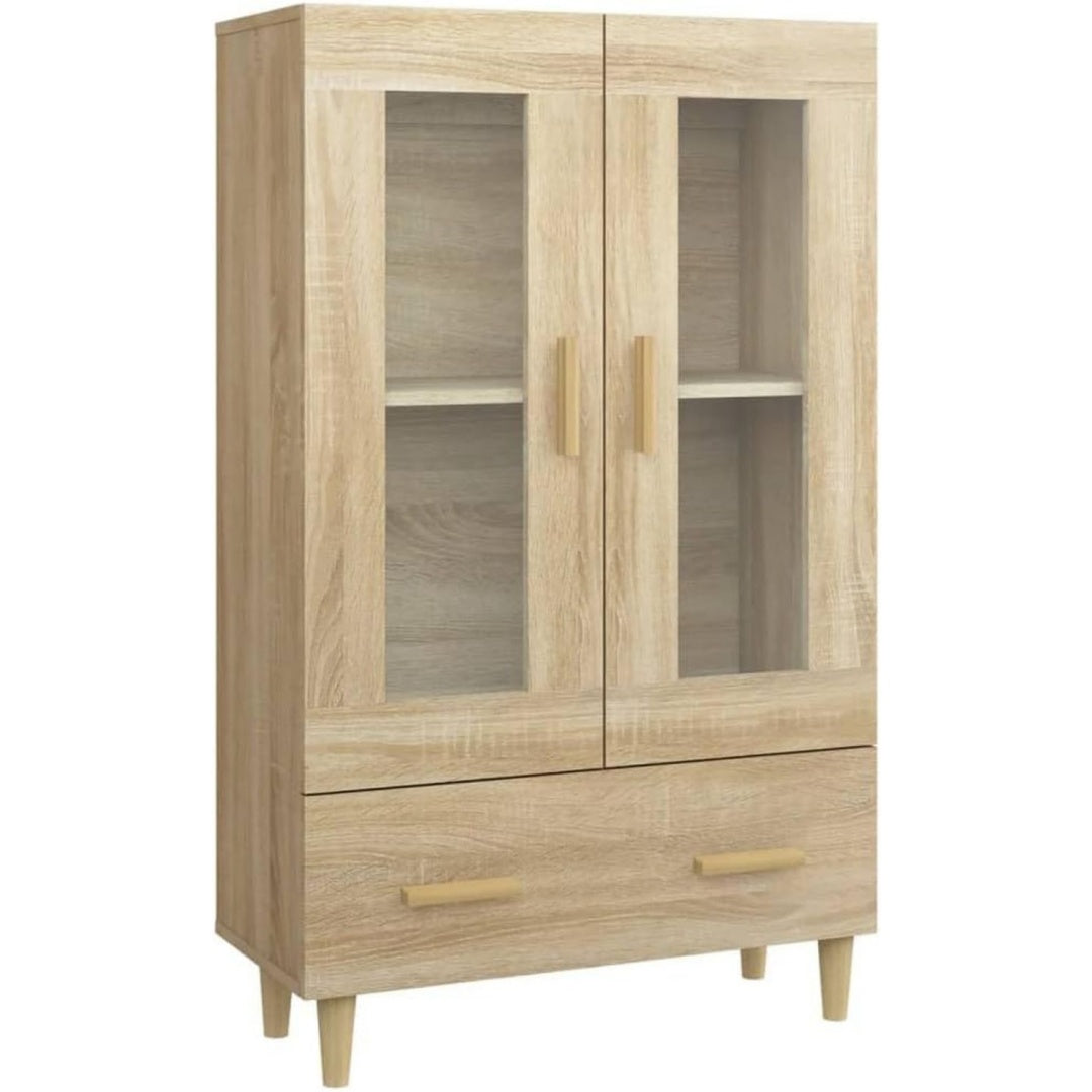 Schubladen praegen den Hochschrank mit den Massen 70 x 31 x 115 cm
