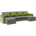 Sofa in Grau und Gruen