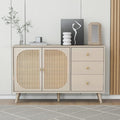 Sideboard in Weiss und Creme mit Schubladen