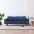 Weiche Polster an dem Sofa in Blau