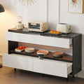 Sideboard mit 4 Schubladen, LED Beleuchtung und Schubladen