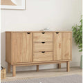 Sideboard mit den Massen 113.5 x 43 x 73 cm in Braun