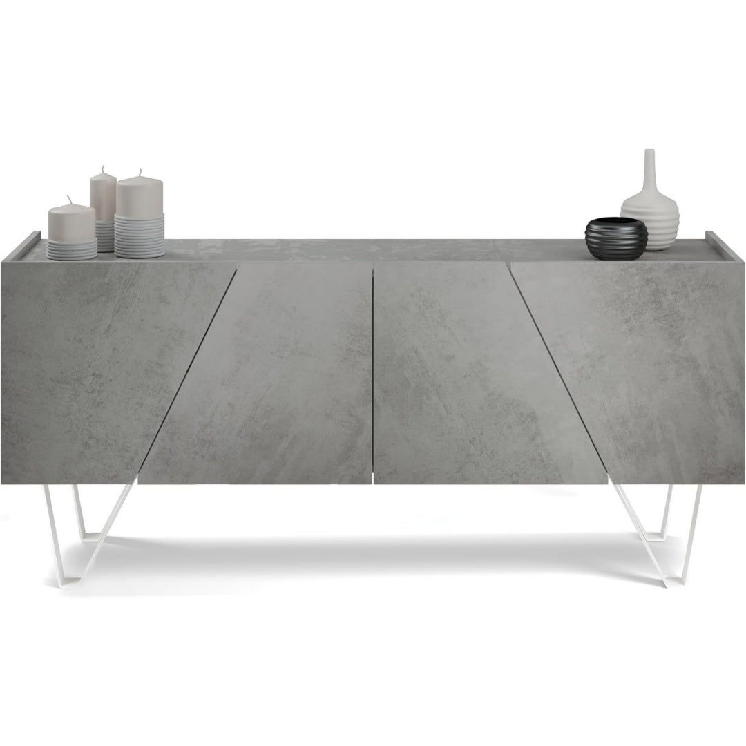 Sideboard verbindet 4 Tueren und beschichtete Flaechen