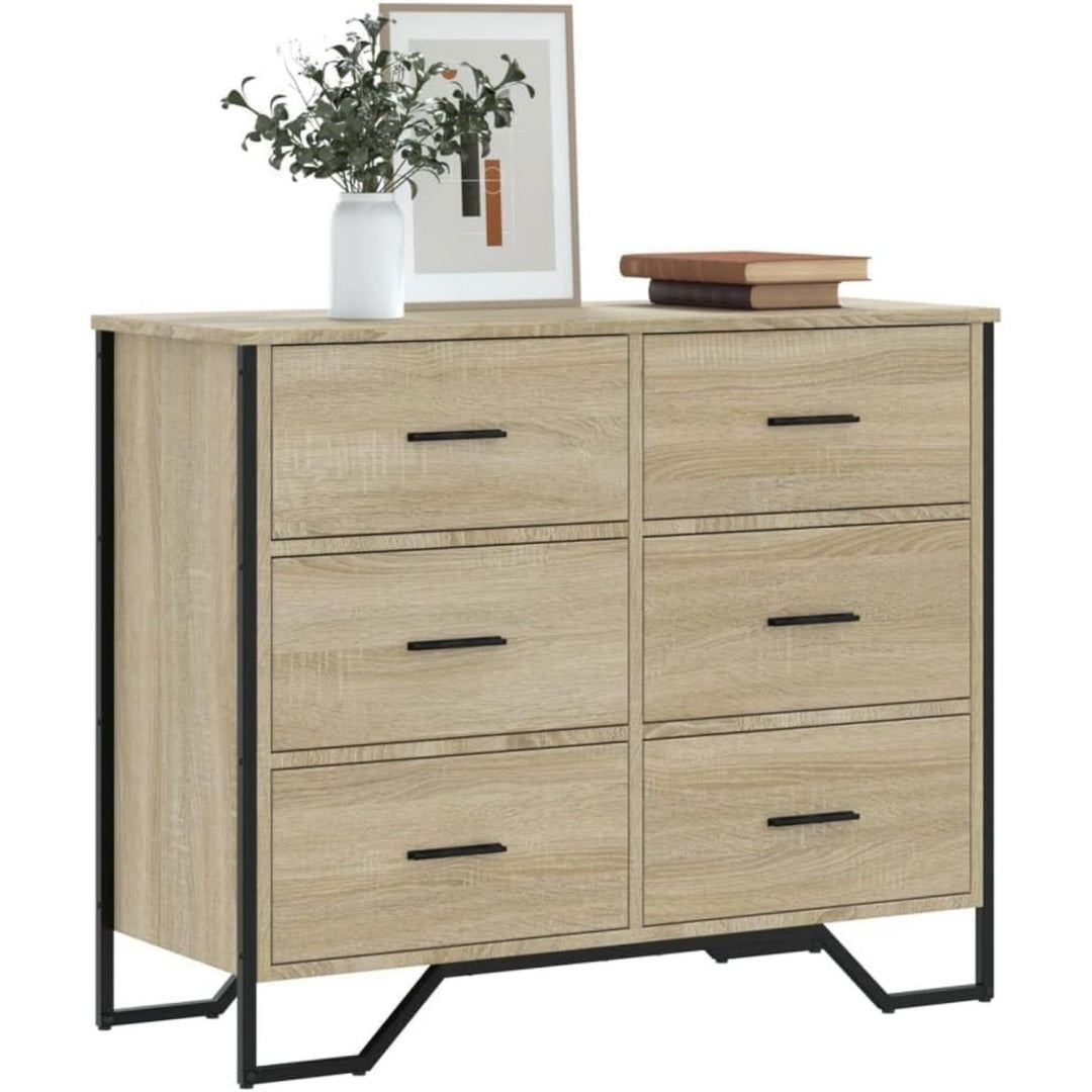Schubladen an dem Sideboard mit 91 x 35.5 x 74.5 cm